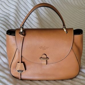Baldrini handbag. Camel color. Leather made in Italy